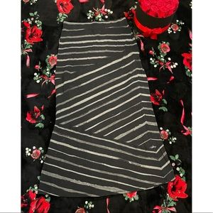 EXPRESS Maxi Skirt Black & Gray Size XS